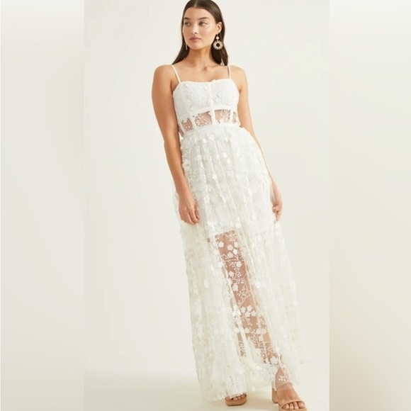 Altar'd State Dresses & Skirts - Altar'd State Evangeline Floral Lace Maxi Dress Sz XL